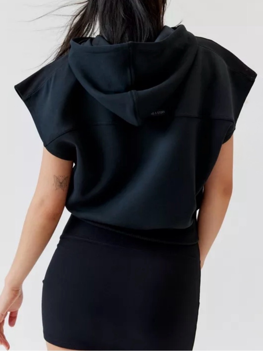 Boutique sleeveless hoodie